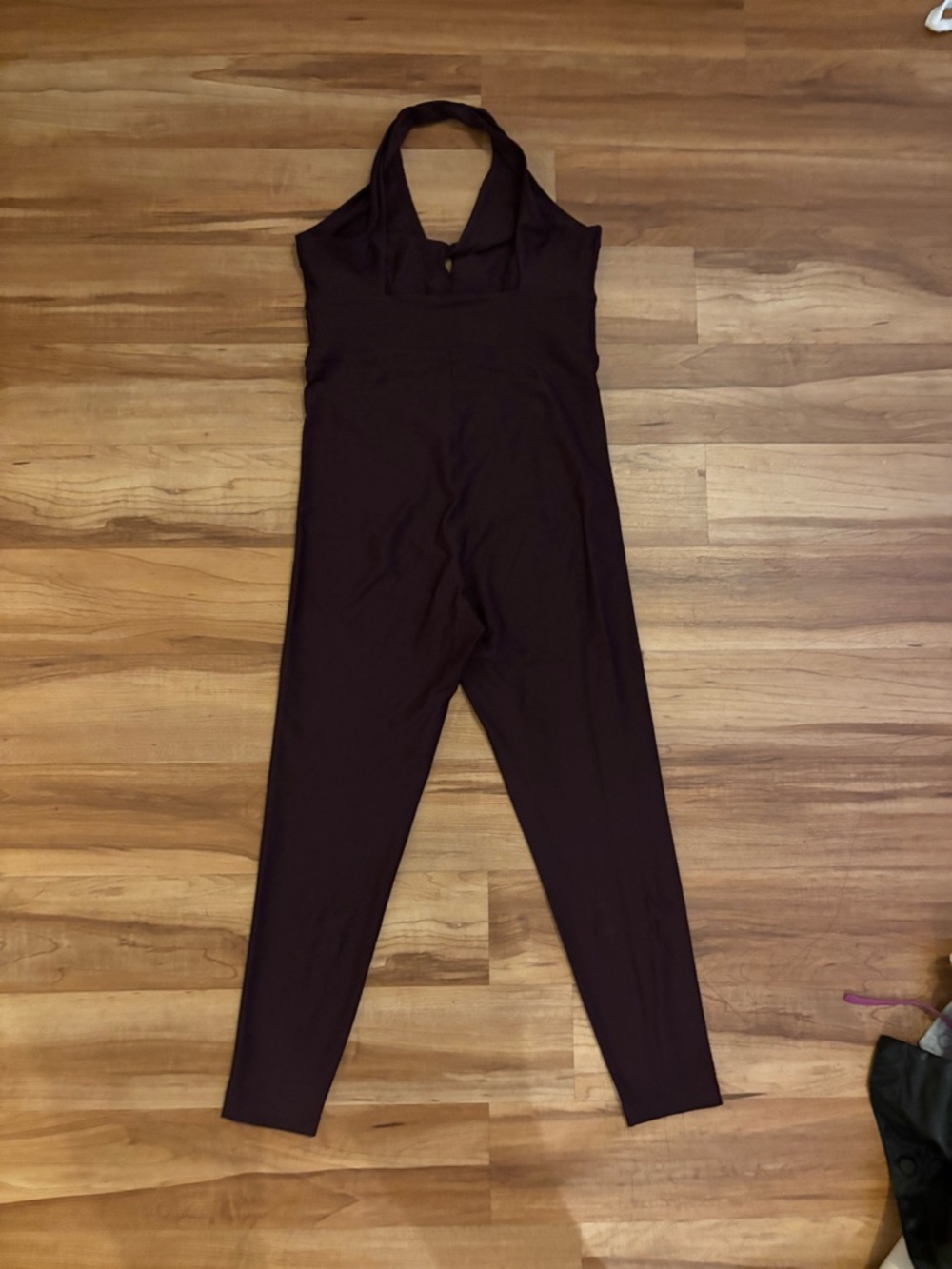 Old Navy Active Plum Halter Jumpsuit